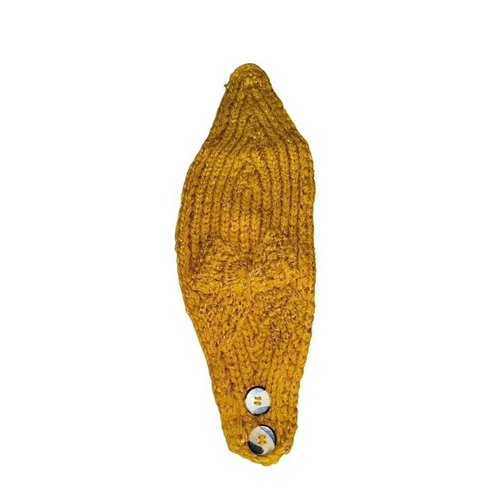 C.C Exclusives Women Chunky Knit Headband Ear Warmer Gold Sequin Twist lot of 12